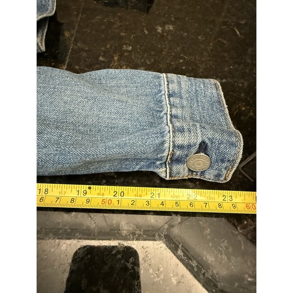 POLO‎ RALPH LAUREN Women's Distressed Faded Denim Trucker Jacket Small NWT - Picture 11 of 12